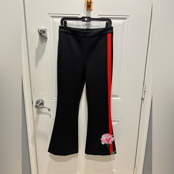 Cynthia Rowley Bonded Flare Pants - Picture 2 of 4